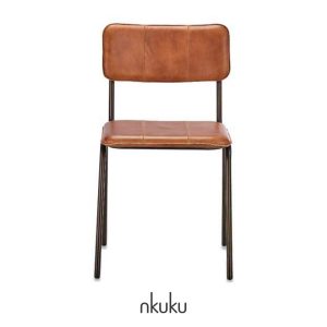 Ukari leather chair by Nkuku