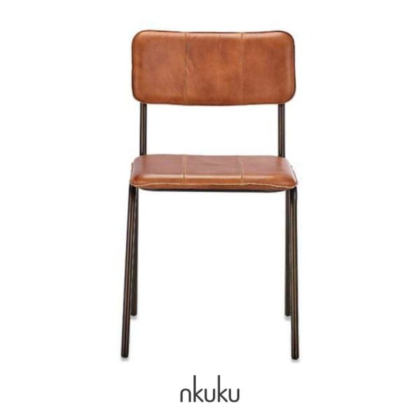 Ukari leather chair by Nkuku