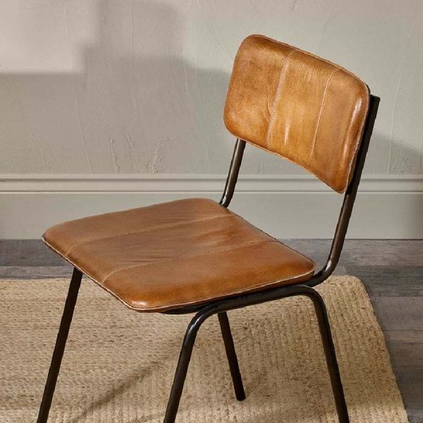 Ukari leather chair by Nkuku