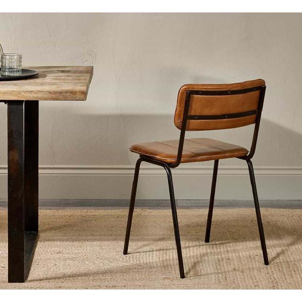 Ukari leather chair by Nkuku