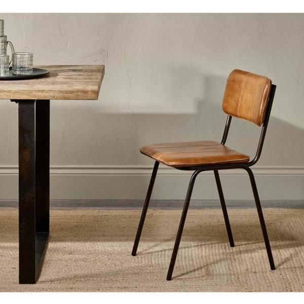 Ukari leather chair by Nkuku