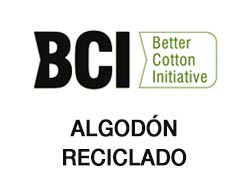 Logo BCI Better Cotton Iniciative Algodón reciclado