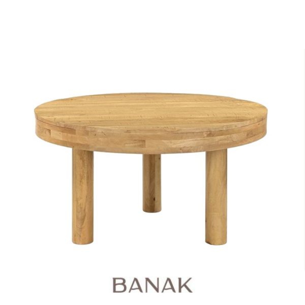 Mesa de centro redonda de madera Vernier de Banak