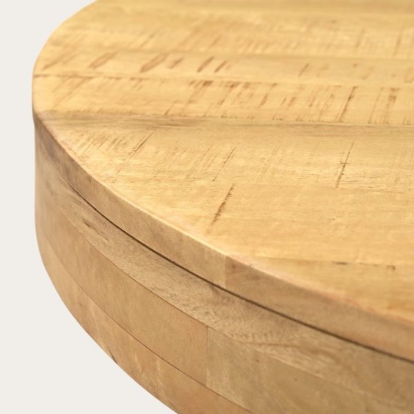 Mesa de centro redonda de madera Vernier de Banak