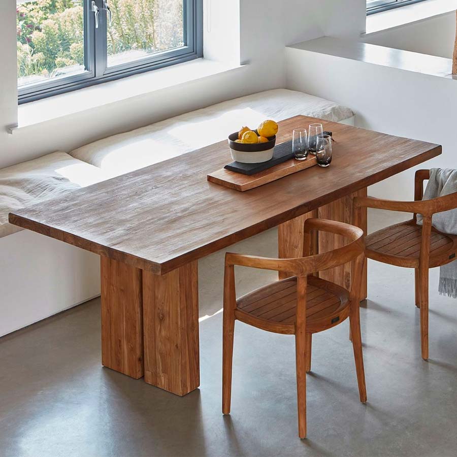 Chunky dining tables