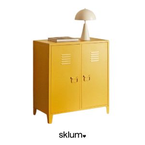 Aparador de metal amarillo Pohpli de Sklum
