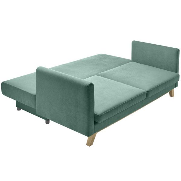 Sofá cama verde Triplo de Bobochic
