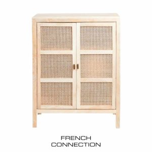 French cane cabinet from French Connection