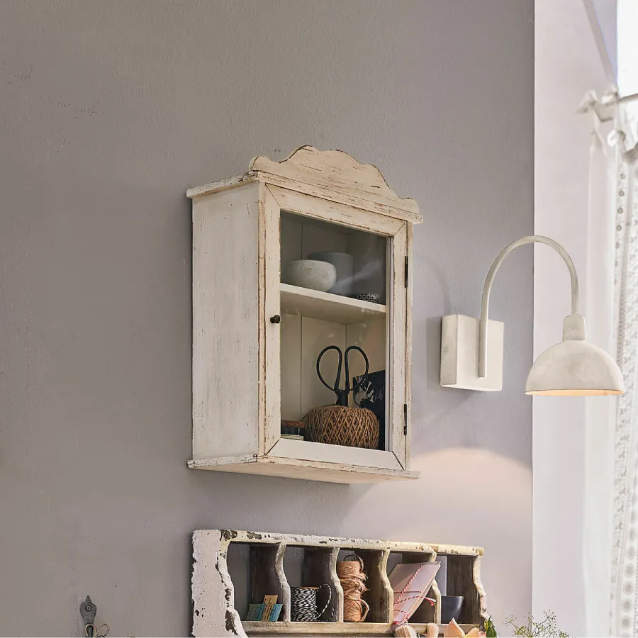 Meuble de rangement mural blanc Sandrine de Loberon