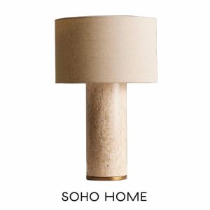 Marble Remi Stone table lamp by Soho Home