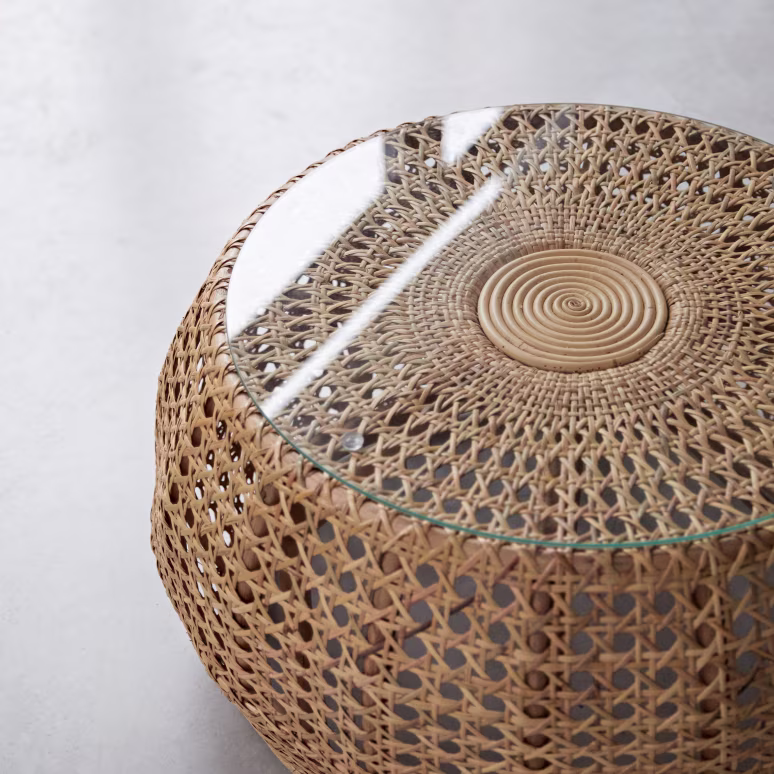 Table basse en rotin Esther de Tikamoon