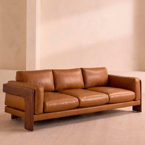 Marcia leather sofa by Soho Home