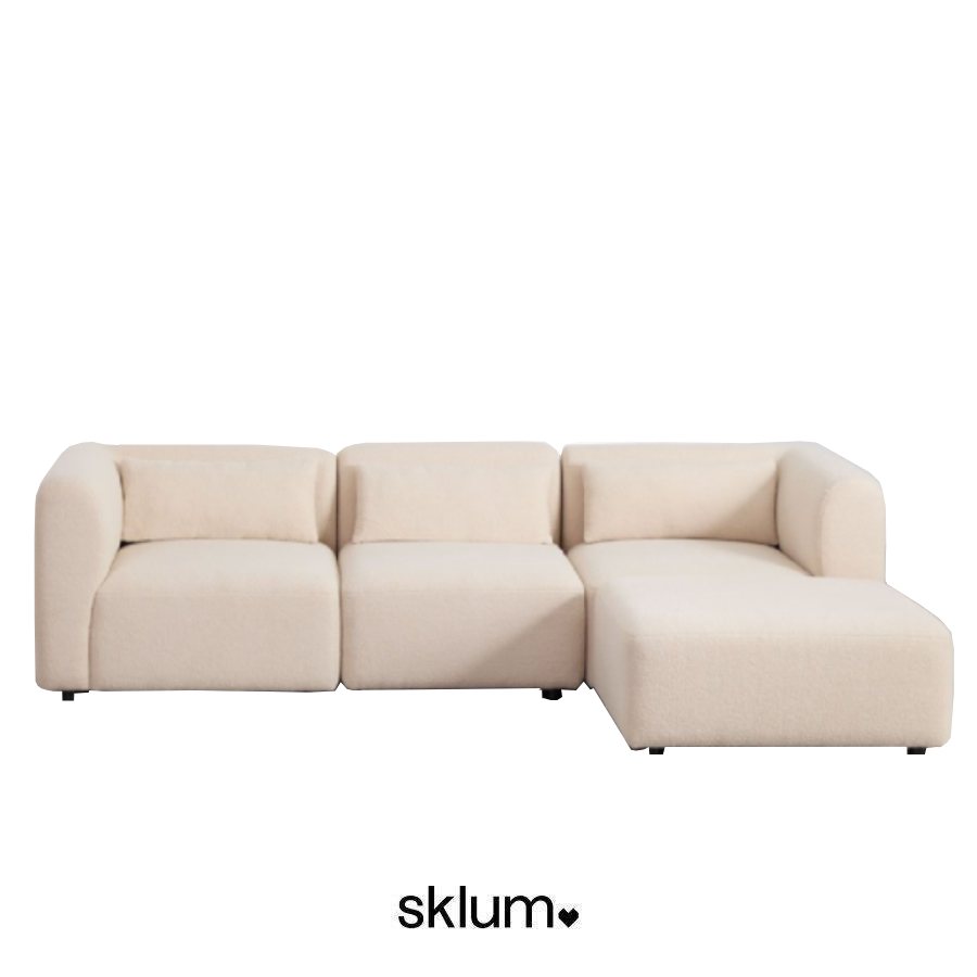 Sofá modular de borreguito Fogler de Sklum