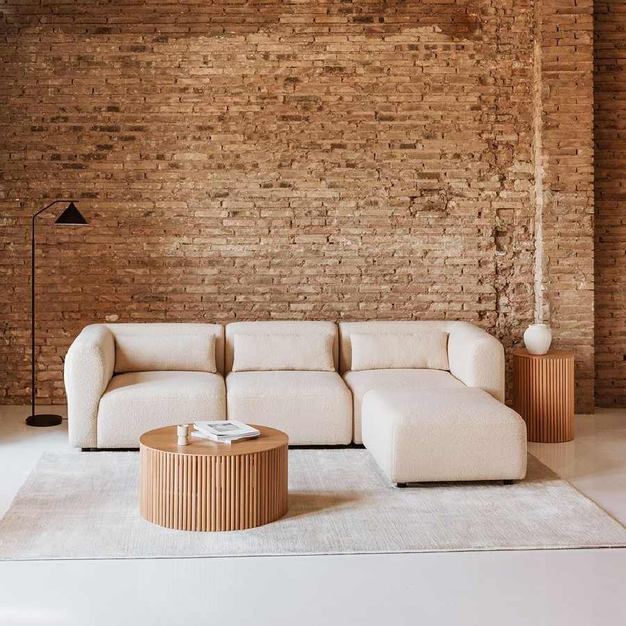 Sofá modular de borreguito Fogler de Sklum