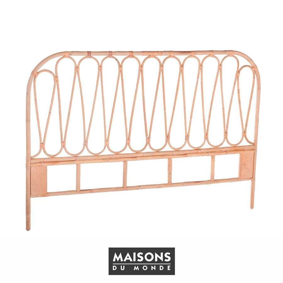 Tête de lit rotin Volutes de Kok Maison