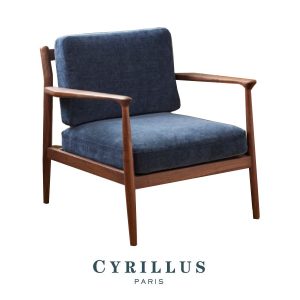 Fauteuil Charles bleu de Cyrillus