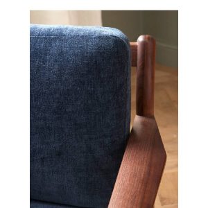 Fauteuil Charles bleu de Cyrillus