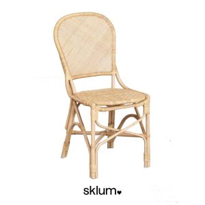 Silla de comedor de ratán Zariel de Sklum