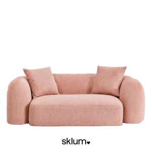 Sofá rosa Coco de dos plazas de Sklum