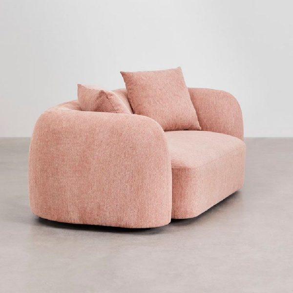 Sofá rosa Coco de dos plazas de Sklum