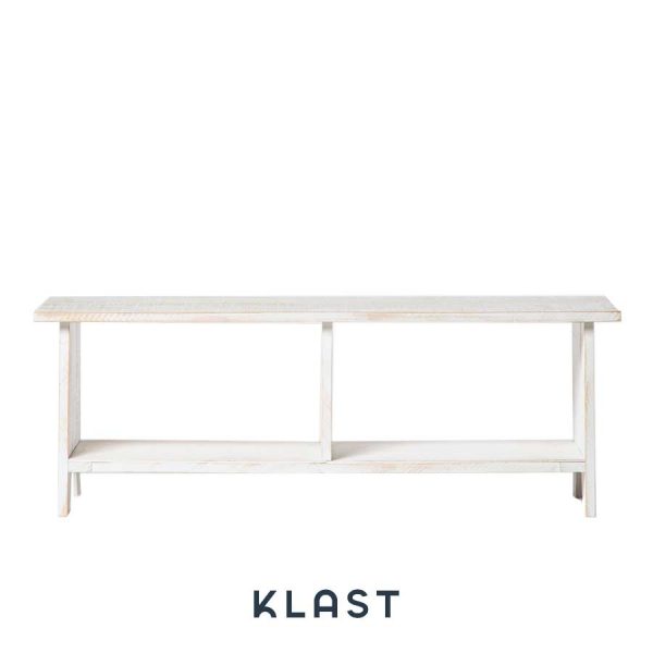 Banco de madera blanco de Klast Home