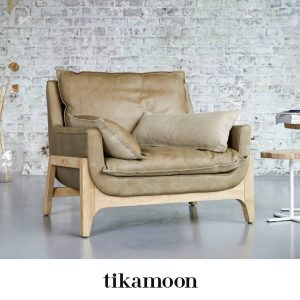 Canapé en cuir Woodnest de Tikamoon
