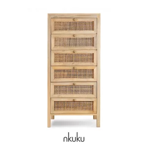 Kanz mango wood chest of drawers by Nkuku