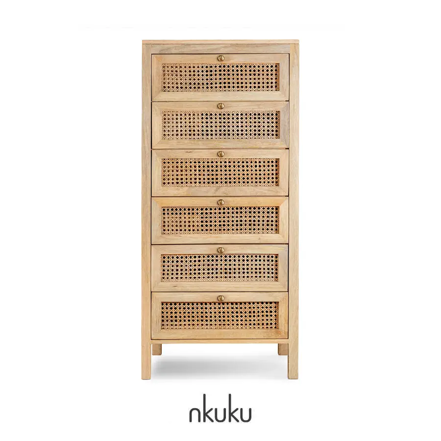 Kanz mango wood chest of drawers by Nkuku
