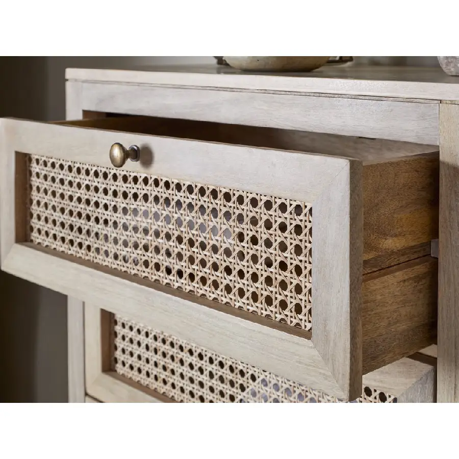 Kanz mango wood chest of drawers by Nkuku