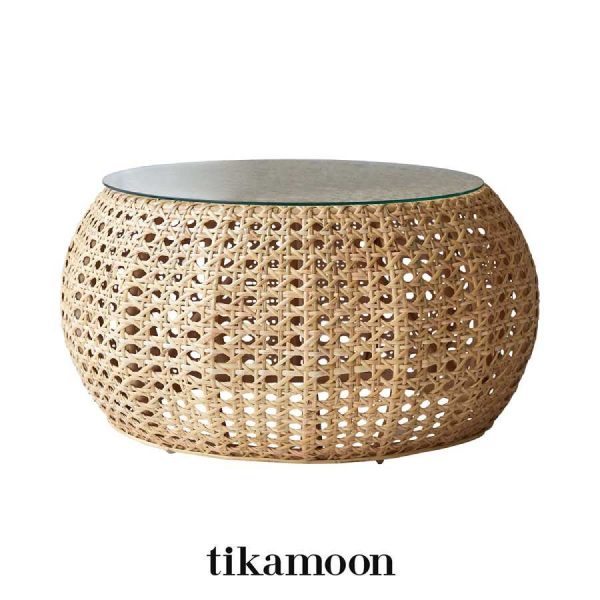 Mesa de centro de ratán Esther de Tikamoon