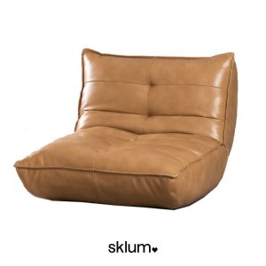 Sillón Mati en polipiel marrón de Sklum