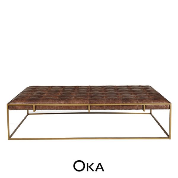 Wallace ottoman coffee table by OKA