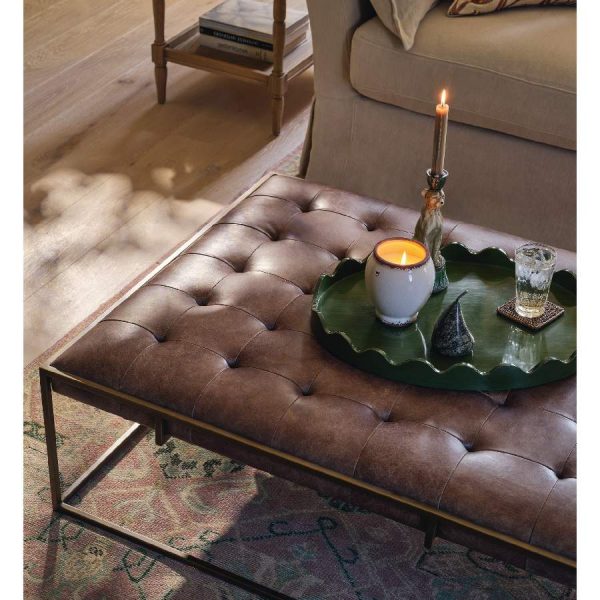Wallace ottoman coffee table by OKA