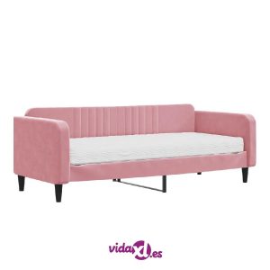 Sofá cama rosa de VidaXL