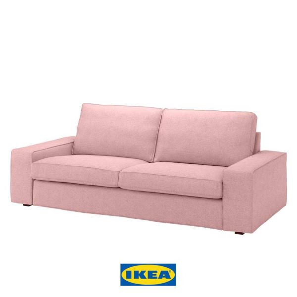 Sofá rosa Kivik de Ikea