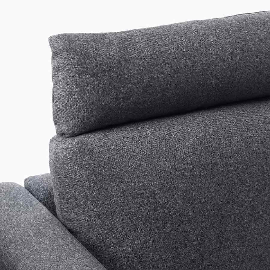 Sofá gris Vimle de tres plazas de Ikea