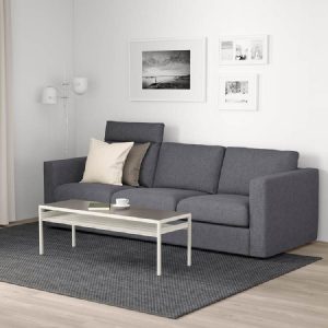 Sofá gris Vimle de tres plazas de Ikea