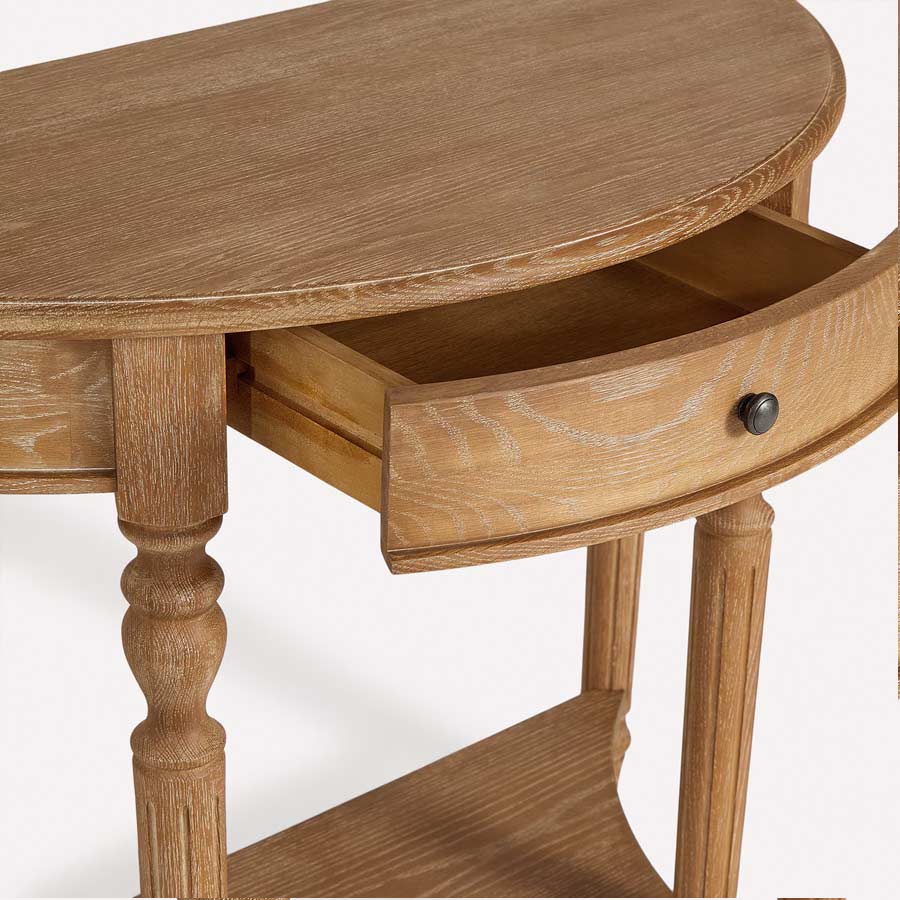 Consola semicircular Vintage de El Corte Inglés