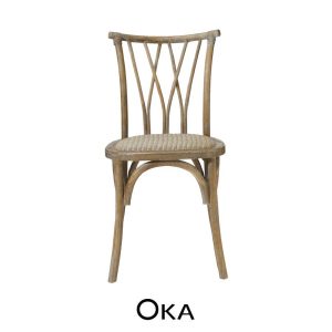 Feur wooden chair by OKA