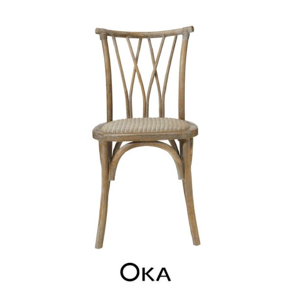 Feur wooden chair by OKA