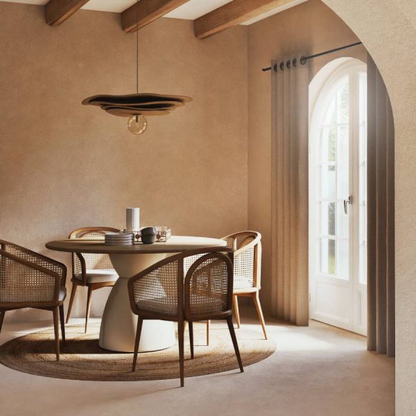Silla Bree de madera y ratán de Maisons du Monde