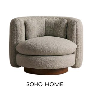 Vivienne boucle armchair from Soho Home