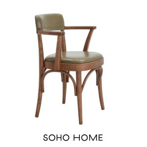 Hamilton leather chair by Soho Home