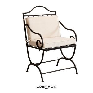 Chaise de jardin en fer Avanton de Loberon