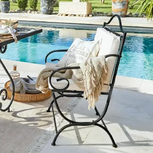 Chaise de jardin en fer Avanton de Loberon