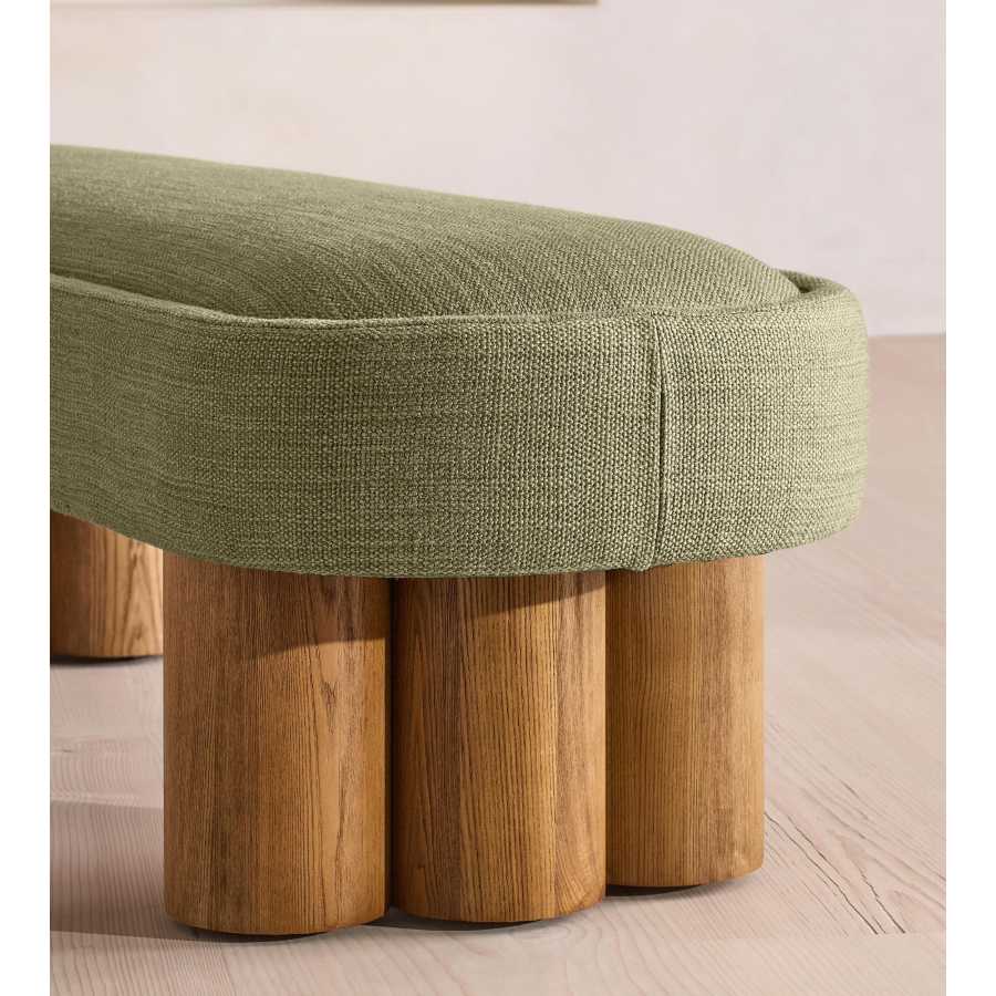 Nieve linen bench by Soho Home
