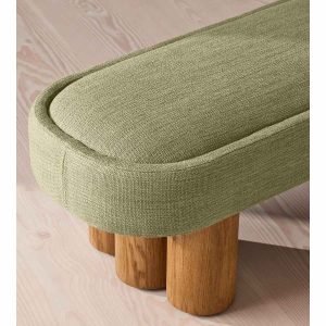 Nieve linen bench by Soho Home