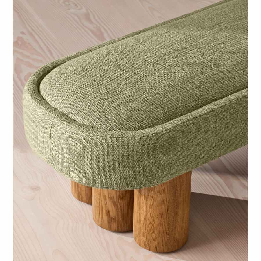 Nieve linen bench by Soho Home