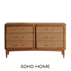 Oscar six drawer dresser by Soho Home