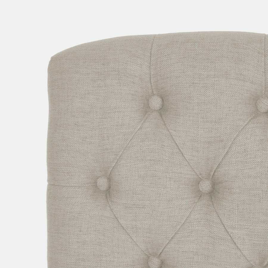 Silla Fulden tapizada en lino de Loberon